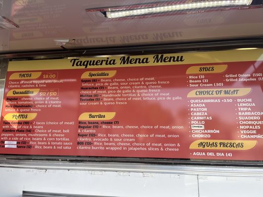 Menu photo 2 Taqueria Mena Santa Barbara, CA