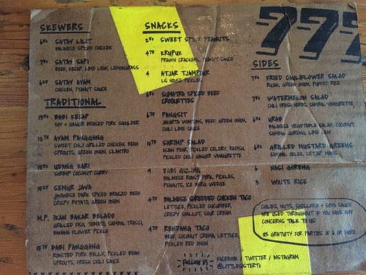 Menu photo 7 Little Sister Toronto, ON