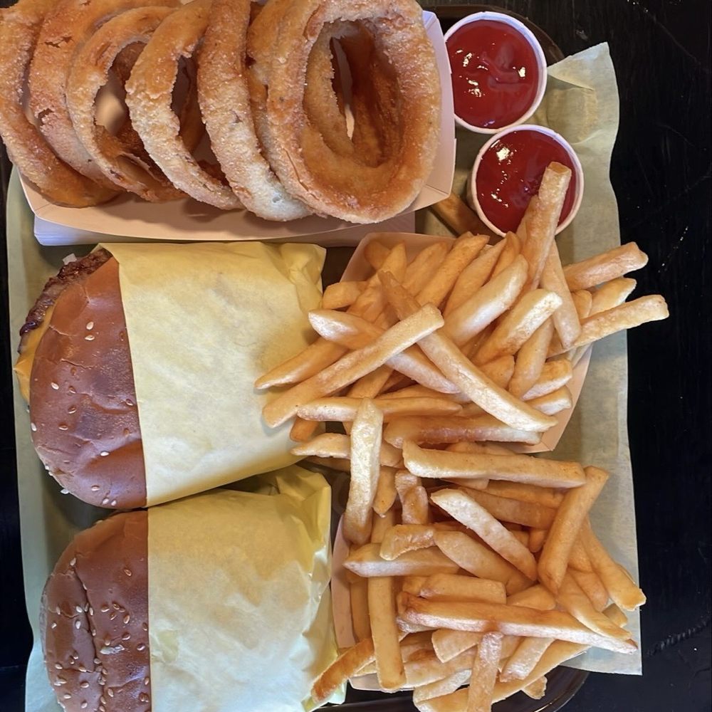 Super Charburgers - Cheeseburger Combo with onion rings - Burgers Near Me - Tujunga, California Super Charburgers - Cheeseburger Combo with onion rings - Burgers Near Me - Tujunga, California