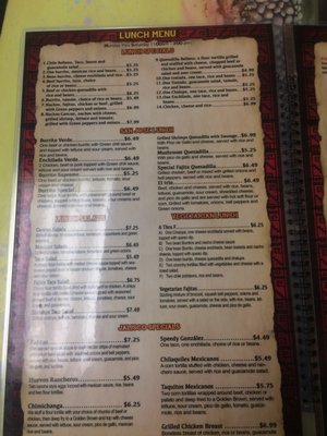Menu photo 3 Las Brisas Charleston, MO