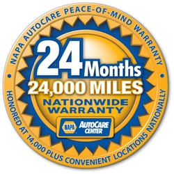 Columbia Automotive - In house 24/24 warranty with the NAPA nationwide warranty on all repairs!
