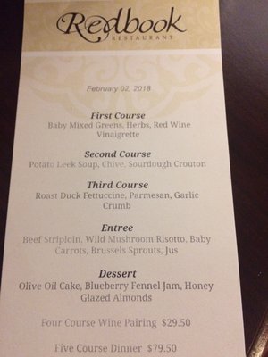 Menu photo 1 Redbook Restaurant Charles Town, WV Menu photo 1 Redbook Restaurant Charles Town, WV