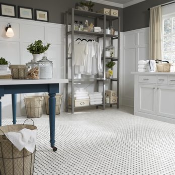 Blanton Floor Covering - a bathroom with a white and gray floor - Carpeting Near Me - Crawford, Georgia Blanton Floor Covering - a bathroom with a white and gray floor - Carpeting Near Me - Crawford, Georgia