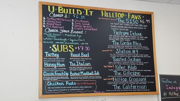 Menu photo 4 Hilltop Deli El Cajon, CA