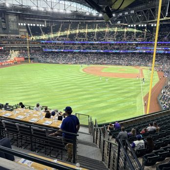 Bourbon & Bones - Chase Field - View from our seats - Lounges Near Me - Phoenix, Arizona