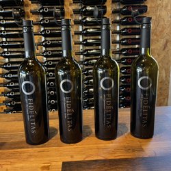 Personal Winery Tours - Fidelitas fine wine on display.