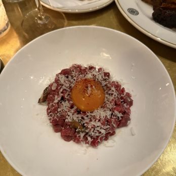 Hawksmoor - Beef tartare with pickles shiitake - Steakhouses Near Me - New York, New York Hawksmoor - Beef tartare with pickles shiitake - Steakhouses Near Me - New York, New York