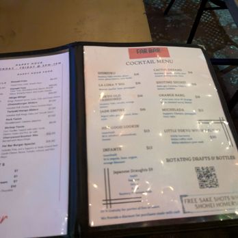 Far Bar - Menu 1 - Asian Fusion Near Me - Los Angeles, California Far Bar - Menu 1 - Asian Fusion Near Me - Los Angeles, California