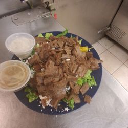Olympia Cafe - Gyro salad. Or you can do frish grill chicken. Olympia salad