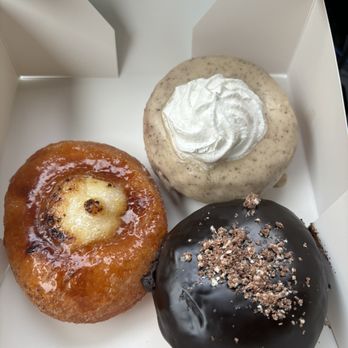La Beignerie - Crème brûlée, london fog donut and Ferrero rosher filled donuts - Donuts Near Me - Montreal, Quebec