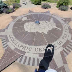 Geographical Center of the Nation Monument - The monument.