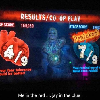 Dave & Buster's - Dark Escape 4D game measures your heart rate throughout the game and how much you panicked!! - American Near Me - Albuquerque, New Mexico