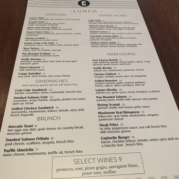 Copinette - Menu - French Near Me - New York, New York