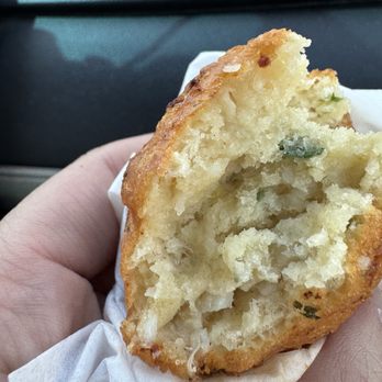 Dune Brothers - Inside of clam fritters - New American Near Me - Providence, Rhode Island