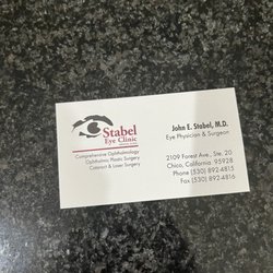 Stabel Eye Clinic - Appointment card.