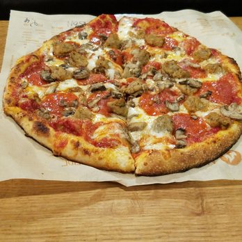 Blaze Pizza - Pepperoni and Italian sausage - Salad Near Me - Decatur, Georgia