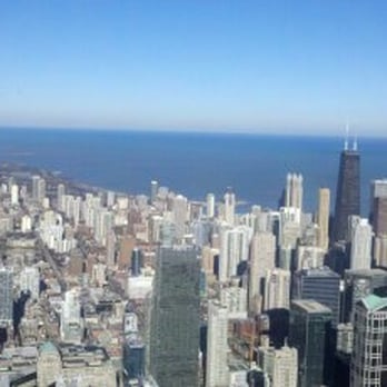 John Hancock Center - One of the views from the top of the tower - Landmarks & Historical Buildings Near Me - Chicago, Illinois John Hancock Center - One of the views from the top of the tower - Landmarks & Historical Buildings Near Me - Chicago, Illinois