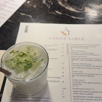 Anna's Table - Brazilian lemonade cocktail (I forget the name) - Bars Near Me - Leominster, Massachusetts