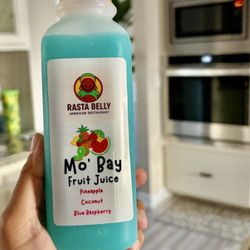 Rasta Belly - Coconut, Pineapple and Blue Raspberry Punch