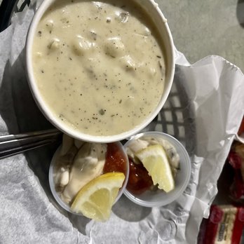Fisherman's Market - Clam Chowder Oyster Shooter x2 - Seafood Near Me - Eugene, Oregon