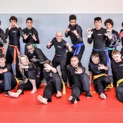 Effective Martial Arts - The adults group after an intense training session!