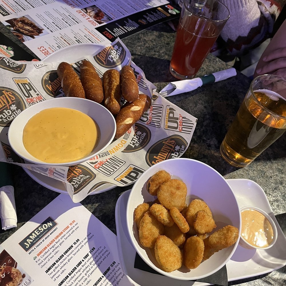 Johnny J's Pub & Grille - Pickle fries, beer cheese and pretzels - Sports Bars Near Me - Akron, Ohio Johnny J's Pub & Grille - Pickle fries, beer cheese and pretzels - Sports Bars Near Me - Akron, Ohio