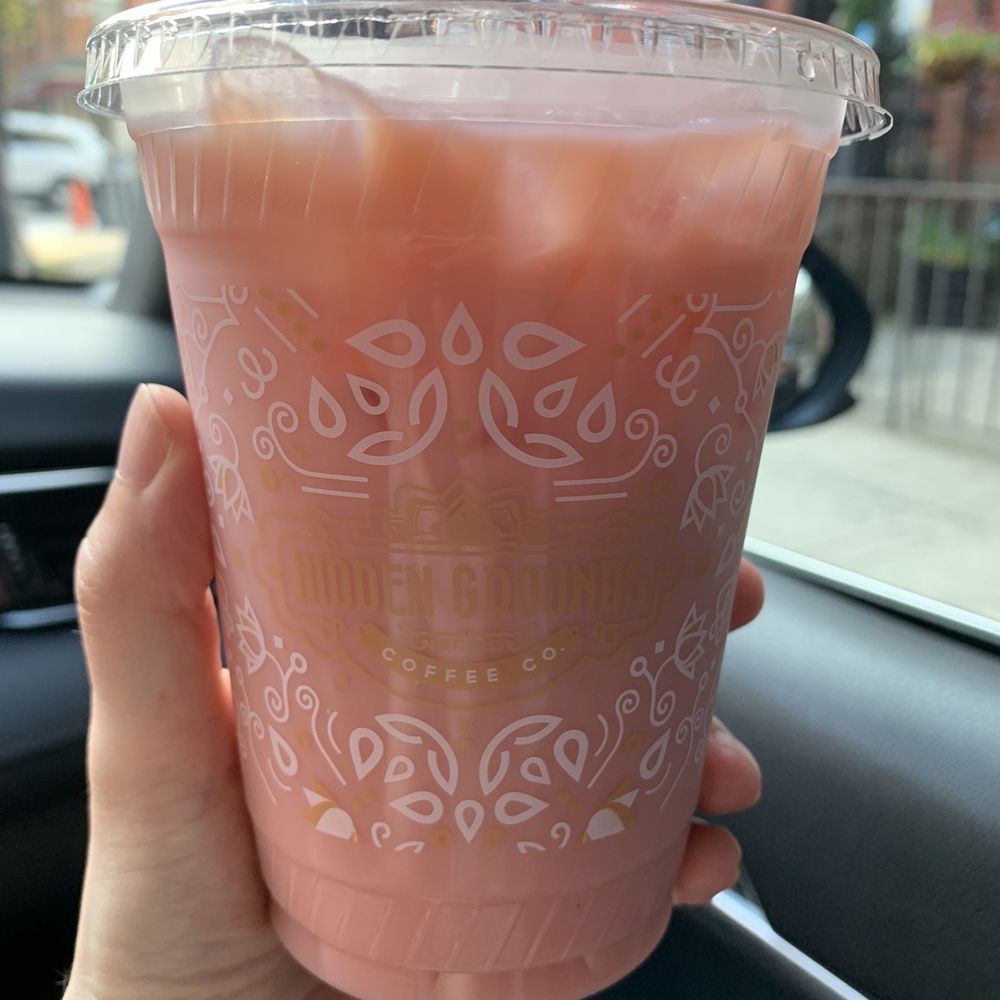 Hidden Grounds Chai & Coffee House - Iced Rose Chai Latte - Coffee & Tea Near Me - Hoboken, New Jersey Hidden Grounds Chai & Coffee House - Iced Rose Chai Latte - Coffee & Tea Near Me - Hoboken, New Jersey