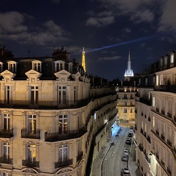 Hôtel Grand Powers - Terrace view at night - Hotels Near Me - Paris, 01
