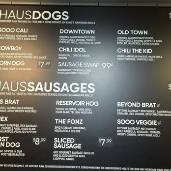 Dog Haus Biergarten - Menu 2/25/26 - Burgers Near Me - Belmont, California