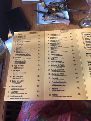 Menu photo 2 Sangria Tapas Bar Stockholm, AB
