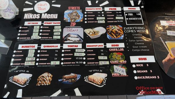 Menu photo 1 Nikos Tacos Roseville Ca, CA Menu photo 1 Nikos Tacos Roseville Ca, CA