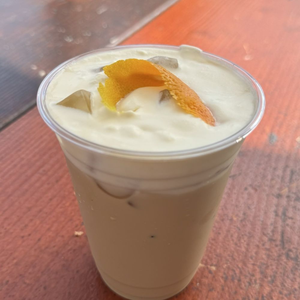 Orange vanilla coffee