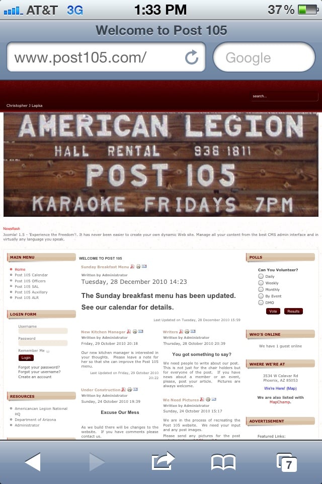 The American Legion Post 105 - veterans service organization in Phoenix, AZ