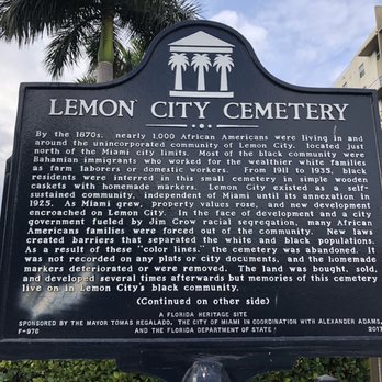 Lemon City Cemetery - Landmarks & Historical Buildings Near Me - Miami, Florida Lemon City Cemetery - Landmarks & Historical Buildings Near Me - Miami, Florida