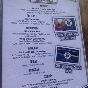 The Twisted Tuna - Menu - Seafood Near Me - Jupiter, Florida