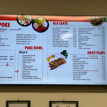 Jackie's Diner - Menu November 2022 - Hawaiian Near Me - Aiea, Hawaii