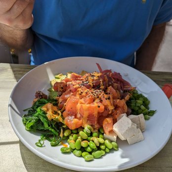 Beginnings - Poke bowl with tuna and salmon - Bars Near Me - Atlantic Beach, New York Beginnings - Poke bowl with tuna and salmon - Bars Near Me - Atlantic Beach, New York