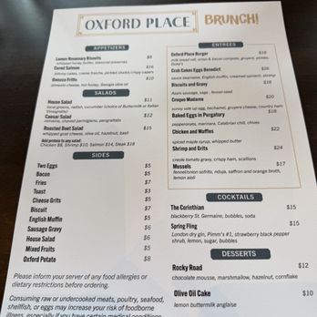 Oxford Place - Menu - Southern Near Me - Jacksonville, Florida Oxford Place - Menu - Southern Near Me - Jacksonville, Florida