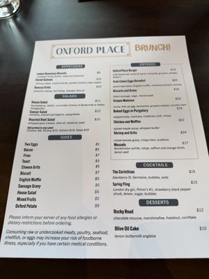 Menu photo 5 Oxford Place Jacksonville, FL Menu photo 5 Oxford Place Jacksonville, FL