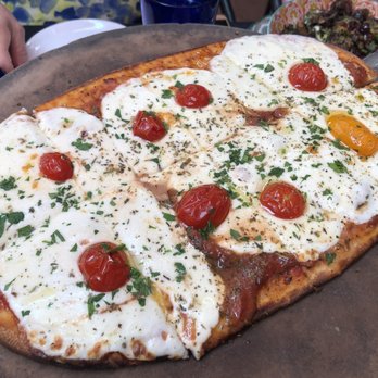 PIAF KITCHEN + WINE + BAR - Margherita Flatbread - best happy hour deal there! - Mediterranean Near Me - Grapevine, Texas PIAF KITCHEN + WINE + BAR - Margherita Flatbread - best happy hour deal there! - Mediterranean Near Me - Grapevine, Texas