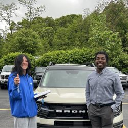Scarsdale Ford - New owner and Isiah the salesman once the purchase was finalized.