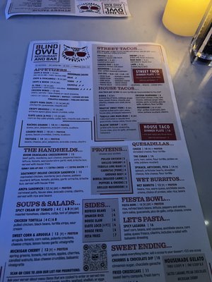 Menu photo 8 Blind Owl Restaurant & Bar New Baltimore, MI Menu photo 8 Blind Owl Restaurant & Bar New Baltimore, MI