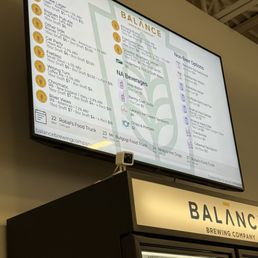 Beer menu
