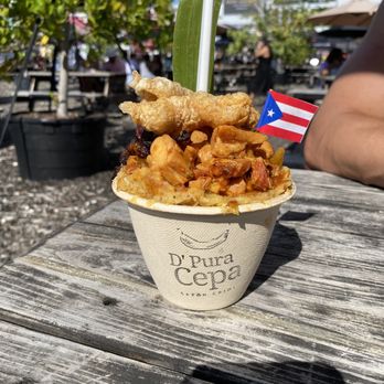 D’Pura Cepa - Pollo mofongo - Puerto Rican Near Me - Miami, Florida
