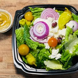 Hopedale Pizza Market - Huge Greek salad