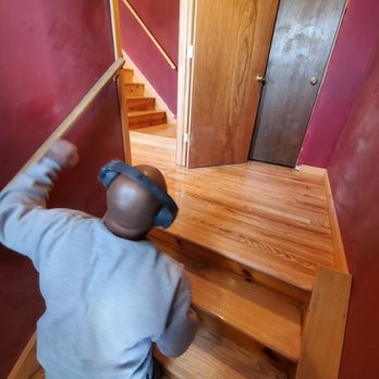 Original Flooring - Sanding and finishing this home's beautiful steps and floors - Flooring Near Me Original Flooring - Sanding and finishing this home's beautiful steps and floors - Flooring Near Me