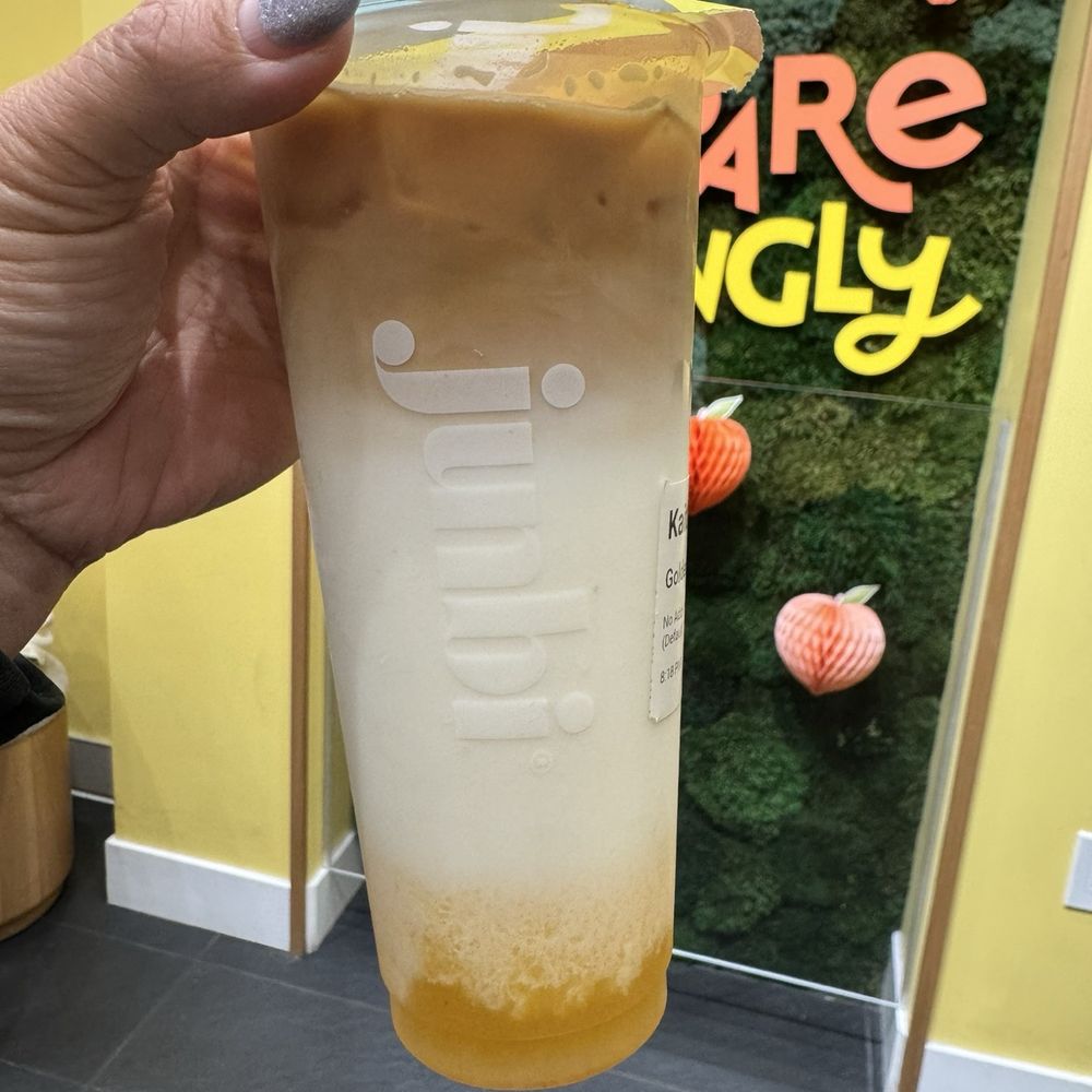 Junbi Matcha & Tea - Golden Peach Coffee Latte - Bubble Tea Near Me - Livermore, California Junbi Matcha & Tea - Golden Peach Coffee Latte - Bubble Tea Near Me - Livermore, California