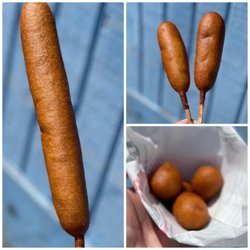 Dairy Cup of Mount Carmel - Corn Dogs-available in mini corn dog nuggets, regular corn dogs, and foot long corn dogs