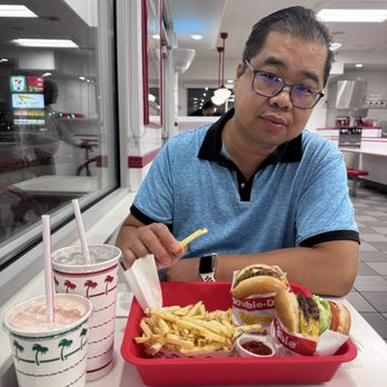 In-N-Out Burger - Enjoying my double cheeseburger combo animal style - Fast Food Near Me - Las Vegas, Nevada