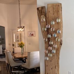 Reclaimed Secrets - Pecan coffee cup collection display